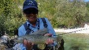 Harald with familly, September, , Marble trout, Slovenia fly fishing